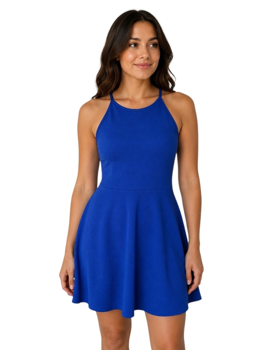 Olivia Rae Royal Blue Skater / Mini Dress Size Large